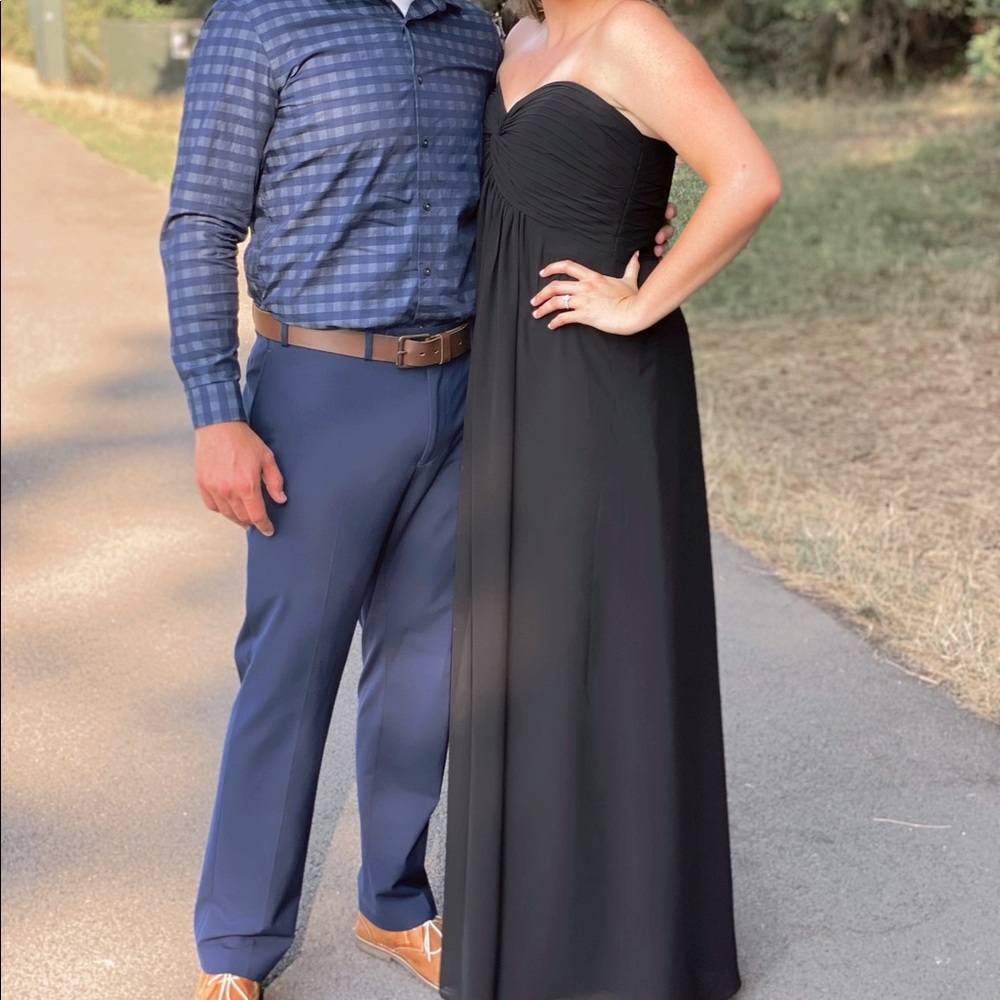 Black, private bridal shop, size 12/14